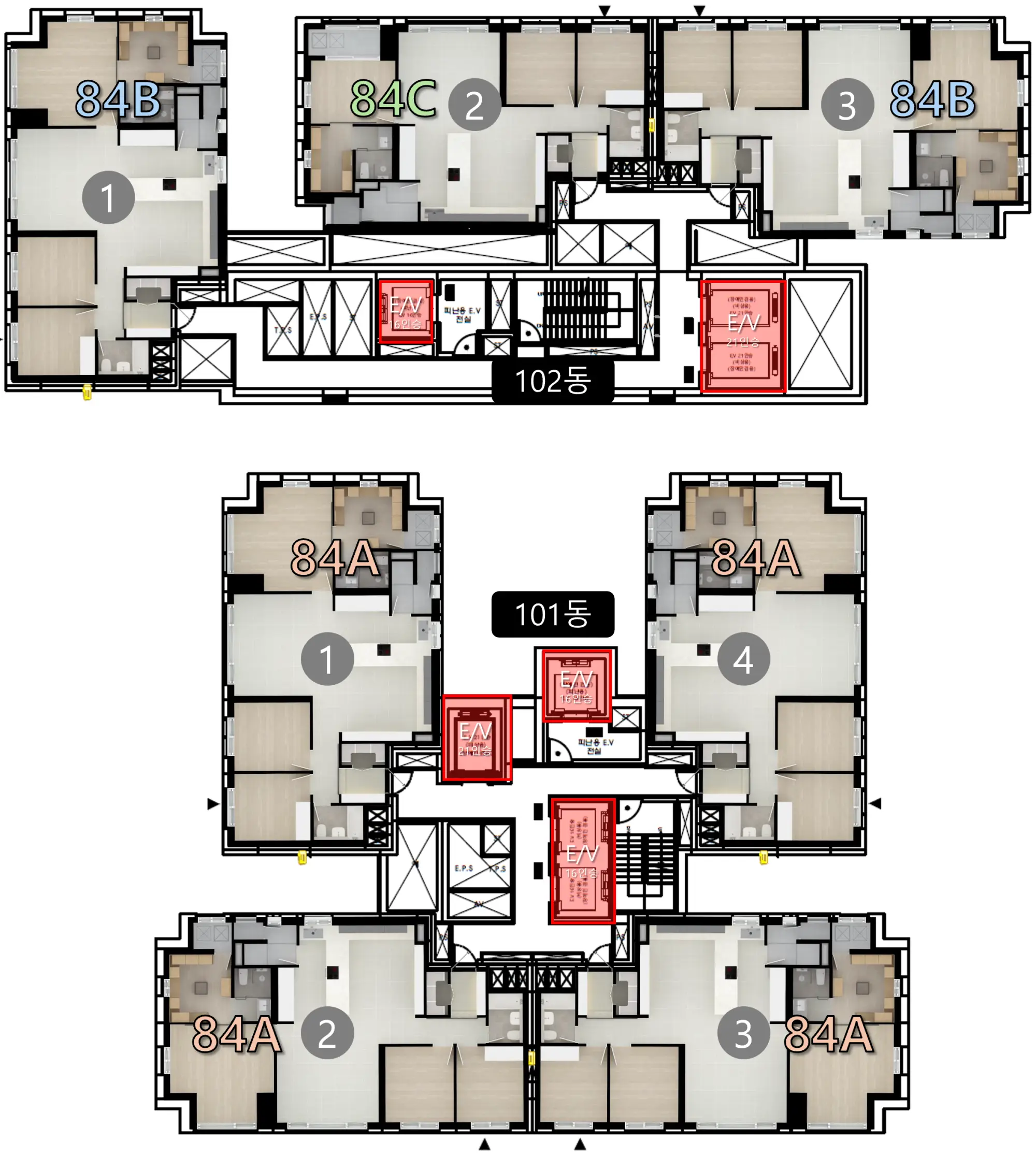 동래 에코팰리스 2차 단지배치도